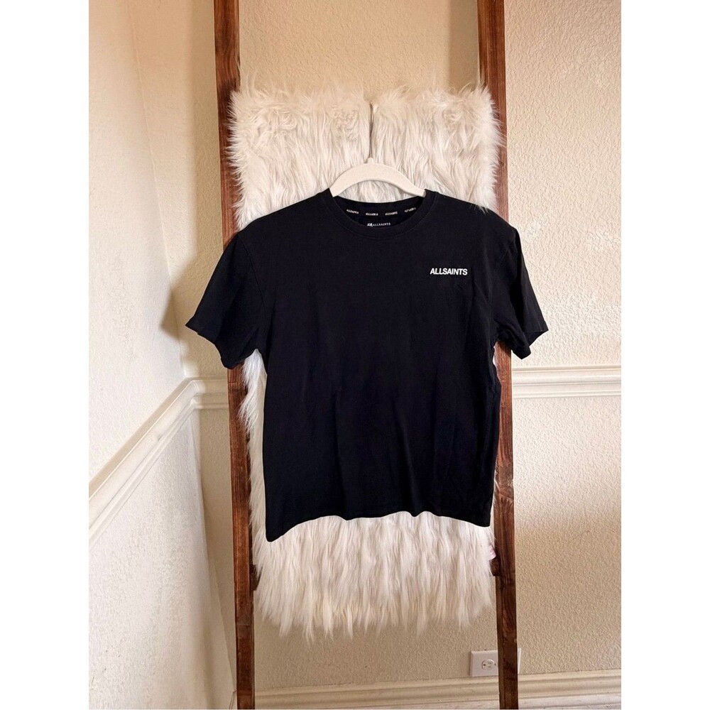 AllSaints Kids Black Short Sleeve Logo Tee